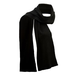 Black Merino Scarf