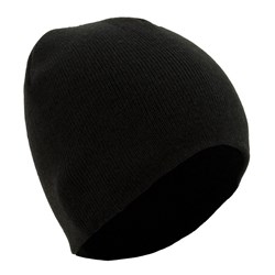 Black Merino Beanie